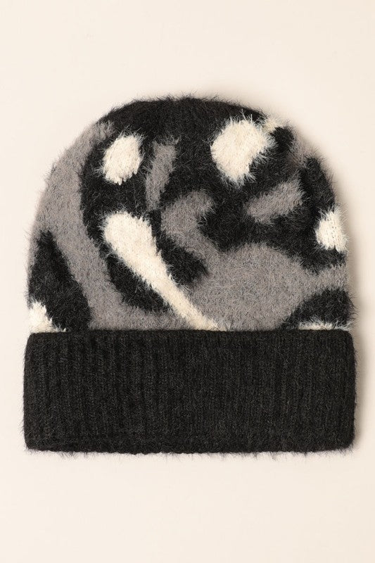 Women's Soft Camouflage Pattern Beanie Hat