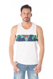 Tank Top Printed Cotton in White