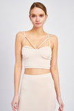 Laticce Front Cropped Cami
