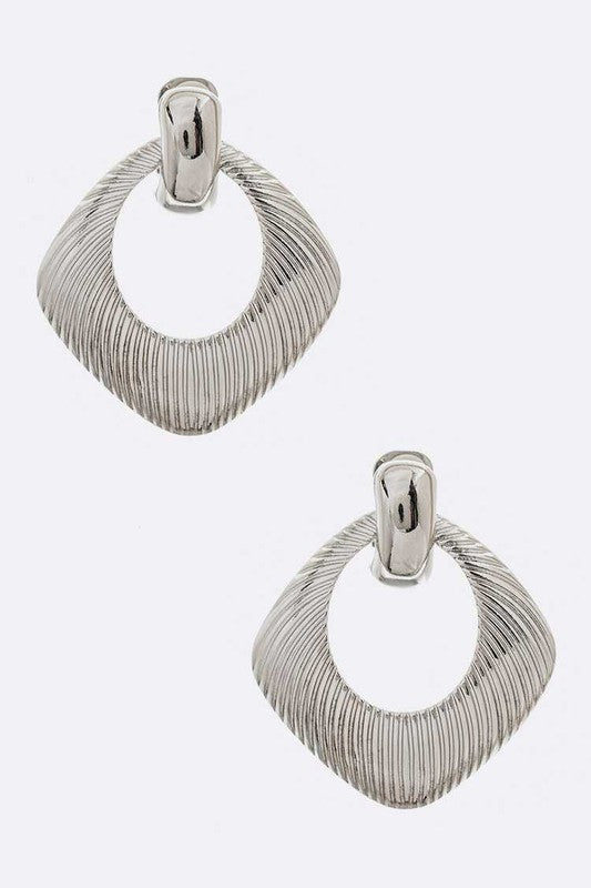 Texture Iconic Clip On Earrings