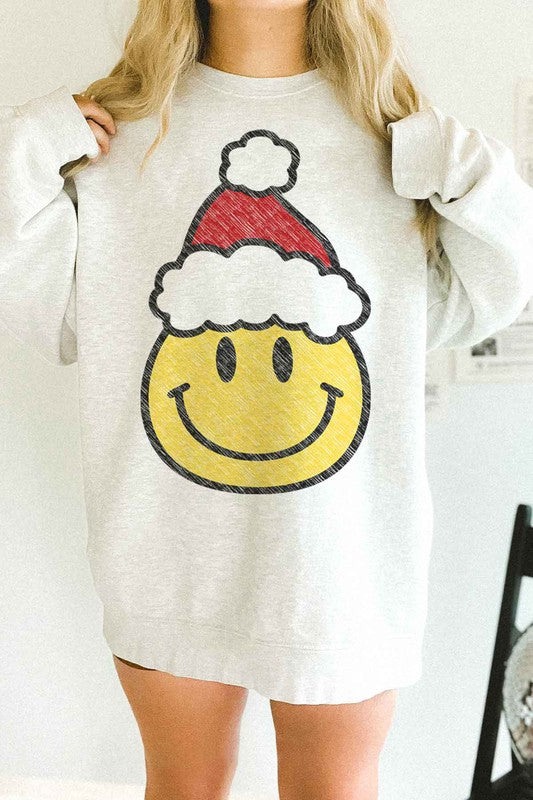 Christmas Smiles Oversized Sweatshirts