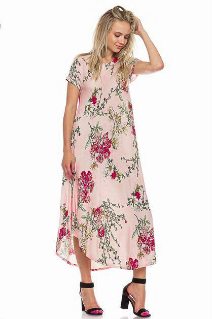Floral Swing Casual Maxi Dress