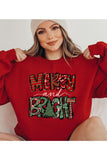 Merry and Bright Unisex Fleece Sweatshirt