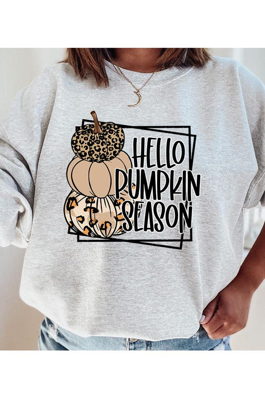 Hello Pumpkin Unisex Fleece Sweatshirt