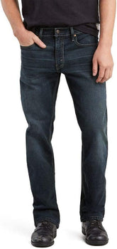 Dark Wash Men's Straight-Fit Jeans