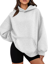 Women Oversized Hoodie - Grey