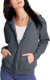 Womens Full Zip Fleece Hoodie