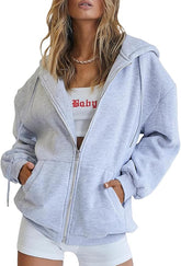 Womens Full Zip Up Hoodies Oversized