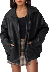 Womens Oversized Leather Jackets