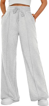 Womens Wide Leg Sweatpants Baggy Lounge Travel Pants