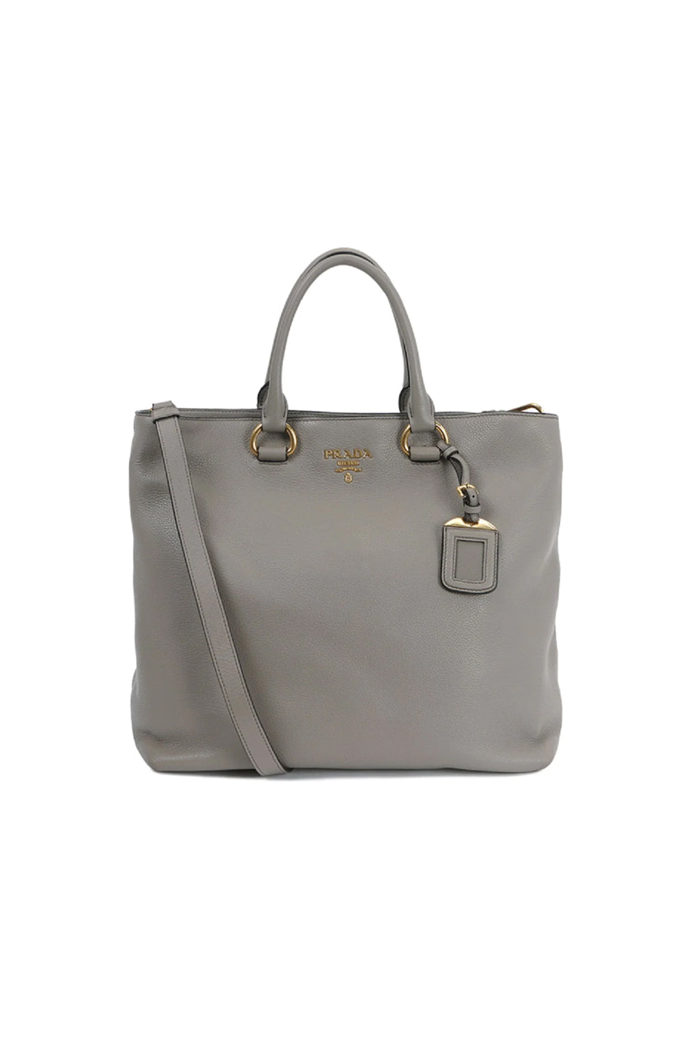  Prada Women's Gray Vitello Phenix Shopping Tote Top Handle Bag  Shoulder Bag 1BG865 : Clothing, Shoes & Jewelry