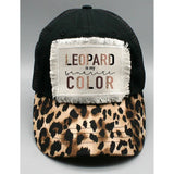 Leopard is my Favorite Color Patch Hat