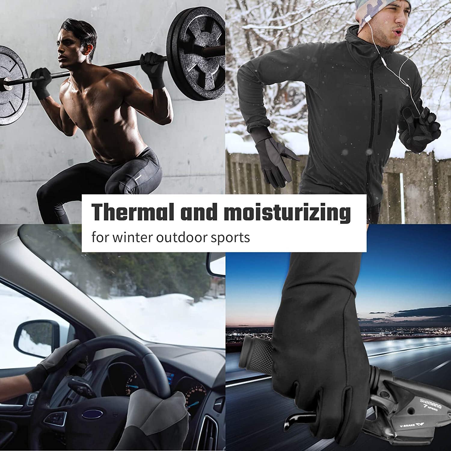 Winter Gloves Touch Screen Water Resistant and Thermal