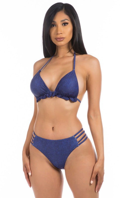 Denim Two Piece Bikini Set