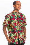 Hawaiian Button Down Shirt Ws7005