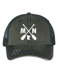 Mn With Paddles Embroidered Trucker Hat