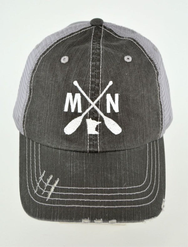 Mn With Paddles Embroidered Trucker Hat