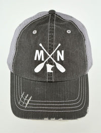 Mn With Paddles Embroidered Trucker Hat