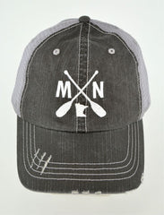 Mn With Paddles Embroidered Trucker Hat