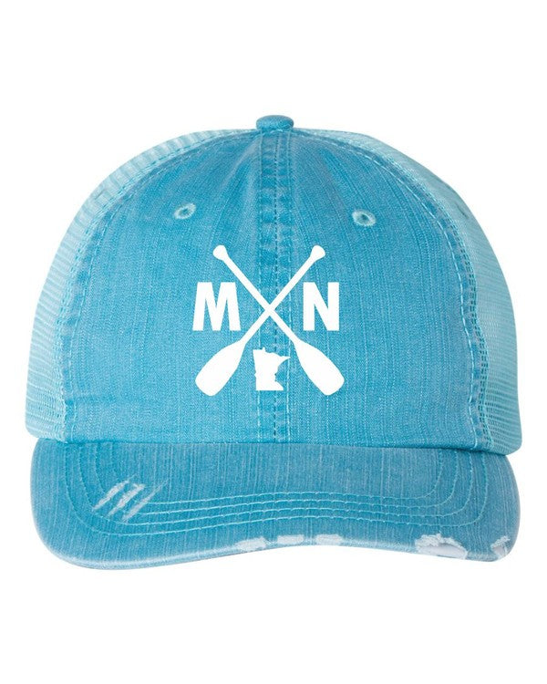 Mn With Paddles Embroidered Trucker Hat