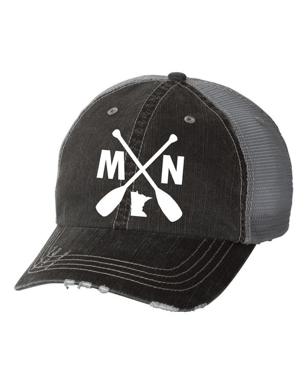 Mn With Paddles Embroidered Trucker Hat