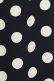 Polka dot maxi length skirt