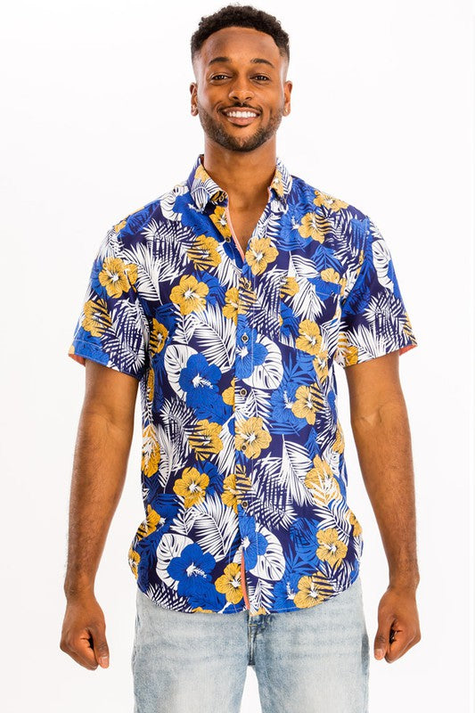 Print Hawaiian Short Sleeve Shirts