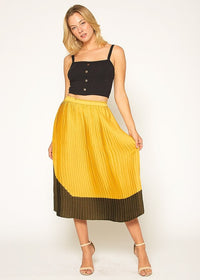 Pleated Midi Skirt