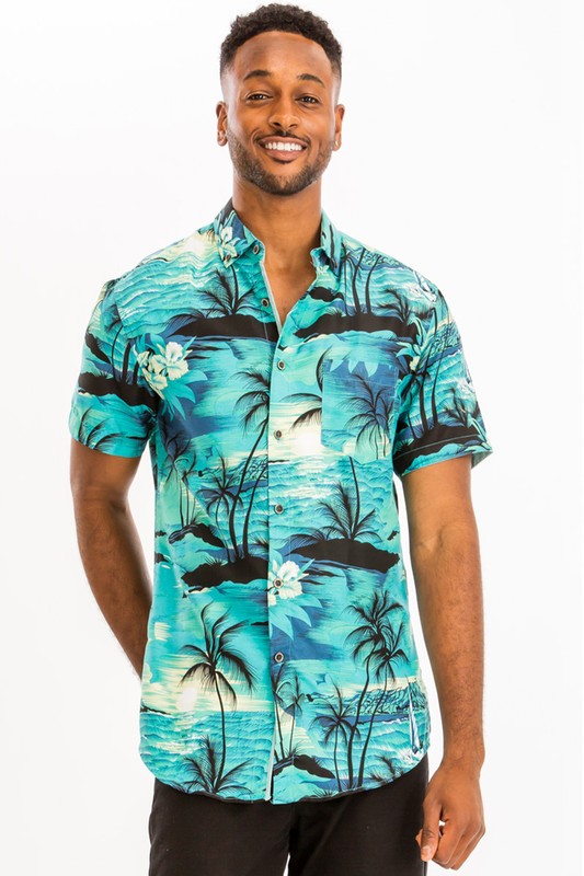 Print Hawaiian Shirt