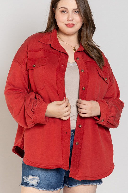 Button Front Closure Jacket