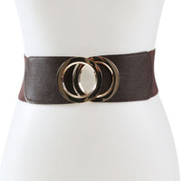 Gold Double Circle Fashion Belt