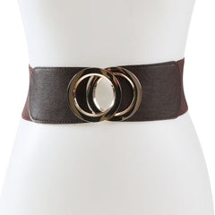 Gold Double Circle Fashion Belt