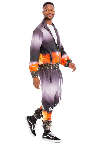 Nyc Life La Life Print Windbreak Track Suit