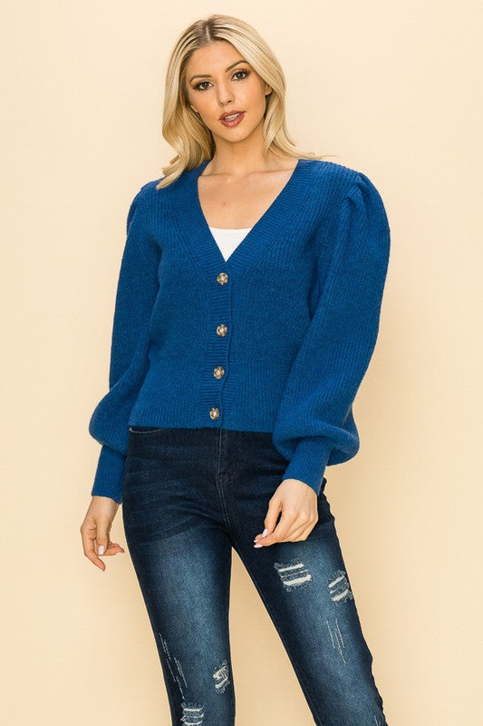 Button front Sweater