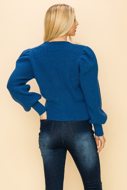 Button front Sweater