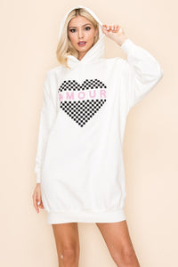 AMOUR HOODIE DRESS