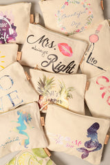 Multi Print Cotton Canvas Eco Pouch Bags