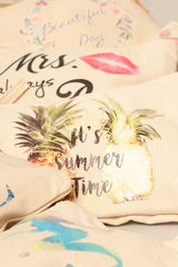 Multi Print Cotton Canvas Eco Pouch Bags