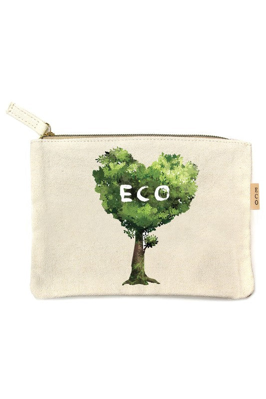 Multi Images Cotton Canvas Eco Pouch Bags