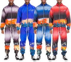 Nyc Life La Life Print Windbreak Track Suit