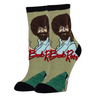 Painting Bob Ross - Women’s Funny Socks