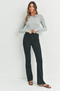 High Rise Skinny Flare Jeans