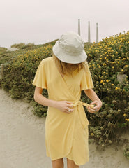 The Wrap Dress Yellow