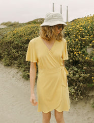 The Wrap Dress Yellow