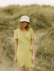 The Wrap Dress Lime