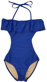 Girls One Piece Ruffle Bathing Suit