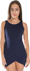 JUNIORS ENVELOPE BANDAGE DRESS