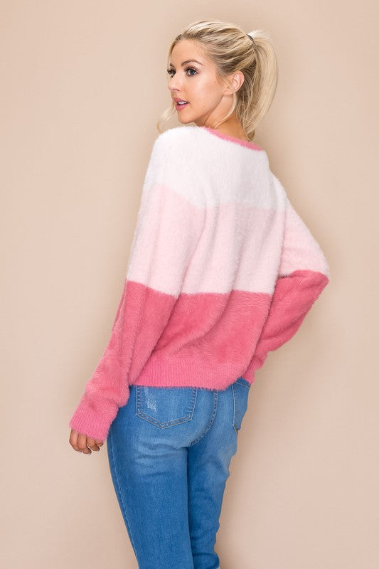 Ombre Sweater Round Top