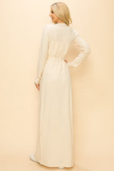 Long Sweater Cardigan With Tie Belted