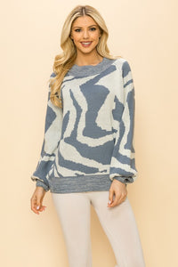 Zebra Jacq Sweater Top